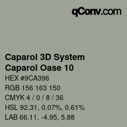 Color code: Caparol 3D System - Caparol Oase 10 | qconv.com