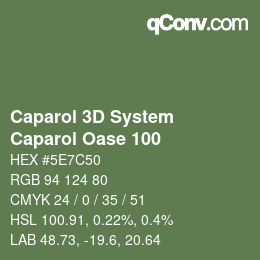 Color code: Caparol 3D System - Caparol Oase 100 | qconv.com