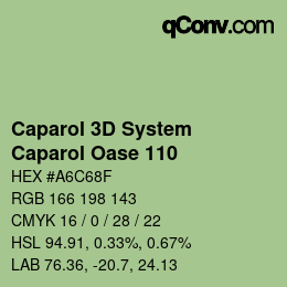 Farbcode: Caparol 3D System - Caparol Oase 110 | qconv.com