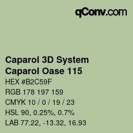 Código de color: Caparol 3D System - Caparol Oase 115 | qconv.com