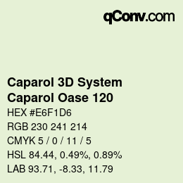 カラーコード: Caparol 3D System - Caparol Oase 120 | qconv.com