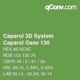 Color code: Caparol 3D System - Caparol Oase 130 | qconv.com