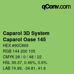 Farbcode: Caparol 3D System - Caparol Oase 145 | qconv.com