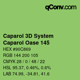 カラーコード: Caparol 3D System - Caparol Oase 145 | qconv.com