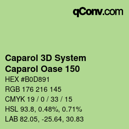 Farbcode: Caparol 3D System - Caparol Oase 150 | qconv.com