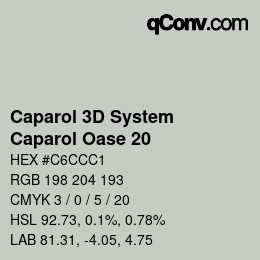 カラーコード: Caparol 3D System - Caparol Oase 20 | qconv.com