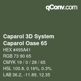 Color code: Caparol 3D System - Caparol Oase 65 | qconv.com