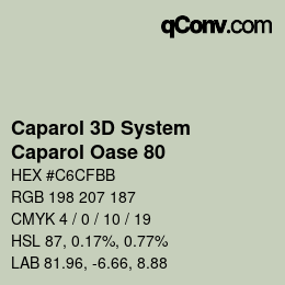 カラーコード: Caparol 3D System - Caparol Oase 80 | qconv.com