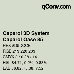 Color code: Caparol 3D System - Caparol Oase 85 | qconv.com