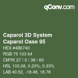 Code couleur: Caparol 3D System - Caparol Oase 95 | qconv.com