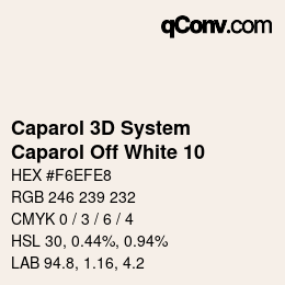 カラーコード: Caparol 3D System - Caparol Off White 10 | qconv.com