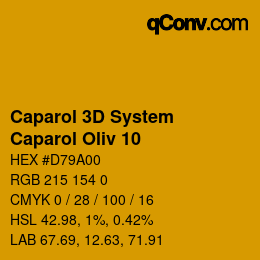 Color code: Caparol 3D System - Caparol Oliv 10 | qconv.com