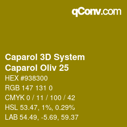 Color code: Caparol 3D System - Caparol Oliv 25 | qconv.com