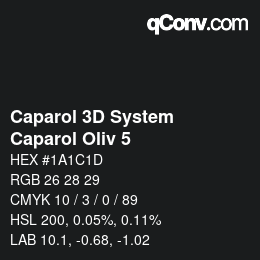 Color code: Caparol 3D System - Caparol Oliv 5 | qconv.com