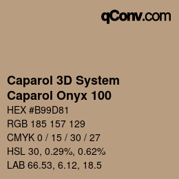 カラーコード: Caparol 3D System - Caparol Onyx 100 | qconv.com