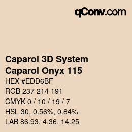 Farbcode: Caparol 3D System - Caparol Onyx 115 | qconv.com
