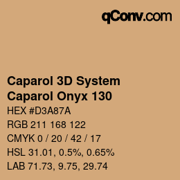 Farbcode: Caparol 3D System - Caparol Onyx 130 | qconv.com
