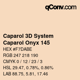 Código de color: Caparol 3D System - Caparol Onyx 145 | qconv.com