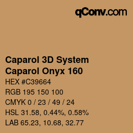 Código de color: Caparol 3D System - Caparol Onyx 160 | qconv.com