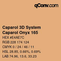 Farbcode: Caparol 3D System - Caparol Onyx 165 | qconv.com