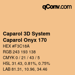 Código de color: Caparol 3D System - Caparol Onyx 170 | qconv.com