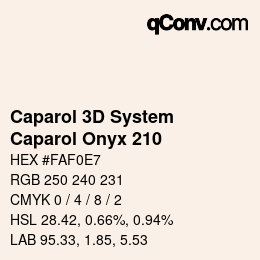 Farbcode: Caparol 3D System - Caparol Onyx 210 | qconv.com