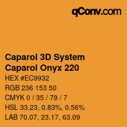 Color code: Caparol 3D System - Caparol Onyx 220 | qconv.com