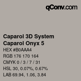 Farbcode: Caparol 3D System - Caparol Onyx 5 | qconv.com