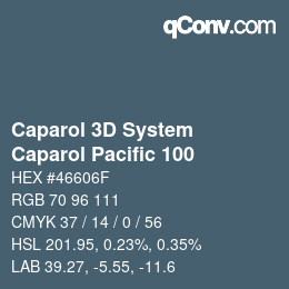 Farbcode: Caparol 3D System - Caparol Pacific 100 | qconv.com