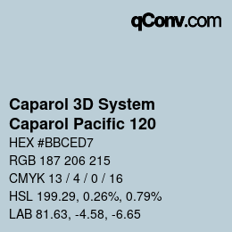 カラーコード: Caparol 3D System - Caparol Pacific 120 | qconv.com