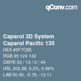 Color code: Caparol 3D System - Caparol Pacific 135 | qconv.com