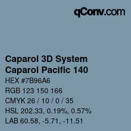 カラーコード: Caparol 3D System - Caparol Pacific 140 | qconv.com