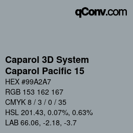Color code: Caparol 3D System - Caparol Pacific 15 | qconv.com