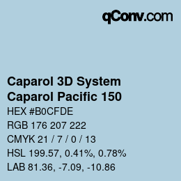 カラーコード: Caparol 3D System - Caparol Pacific 150 | qconv.com