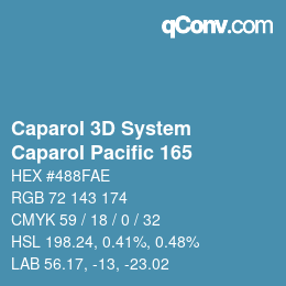 カラーコード: Caparol 3D System - Caparol Pacific 165 | qconv.com