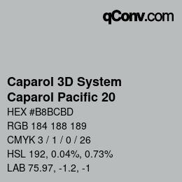 Farbcode: Caparol 3D System - Caparol Pacific 20 | qconv.com