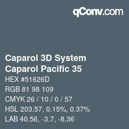 Color code: Caparol 3D System - Caparol Pacific 35 | qconv.com