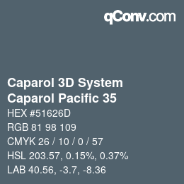 カラーコード: Caparol 3D System - Caparol Pacific 35 | qconv.com