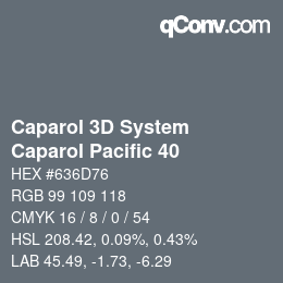 カラーコード: Caparol 3D System - Caparol Pacific 40 | qconv.com