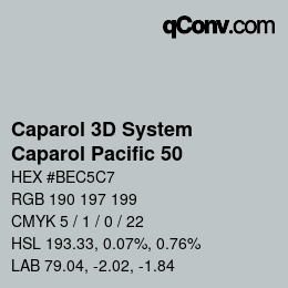 Farbcode: Caparol 3D System - Caparol Pacific 50 | qconv.com