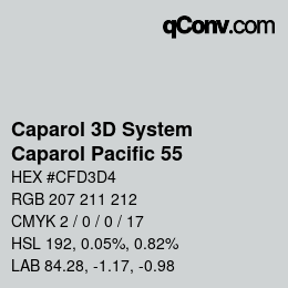 Código de color: Caparol 3D System - Caparol Pacific 55 | qconv.com