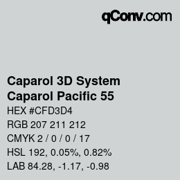 カラーコード: Caparol 3D System - Caparol Pacific 55 | qconv.com