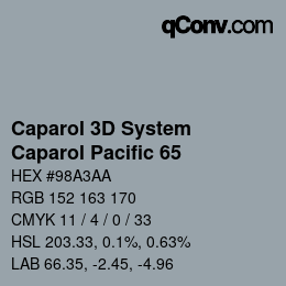 カラーコード: Caparol 3D System - Caparol Pacific 65 | qconv.com