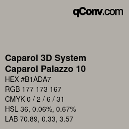 Farbcode: Caparol 3D System - Caparol Palazzo 10 | qconv.com