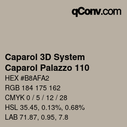 カラーコード: Caparol 3D System - Caparol Palazzo 110 | qconv.com