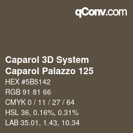 カラーコード: Caparol 3D System - Caparol Palazzo 125 | qconv.com
