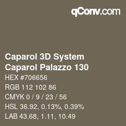 Farbcode: Caparol 3D System - Caparol Palazzo 130 | qconv.com