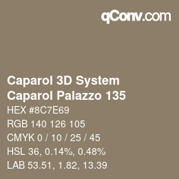 Farbcode: Caparol 3D System - Caparol Palazzo 135 | qconv.com