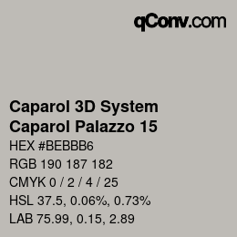 Farbcode: Caparol 3D System - Caparol Palazzo 15 | qconv.com