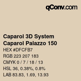 Farbcode: Caparol 3D System - Caparol Palazzo 150 | qconv.com